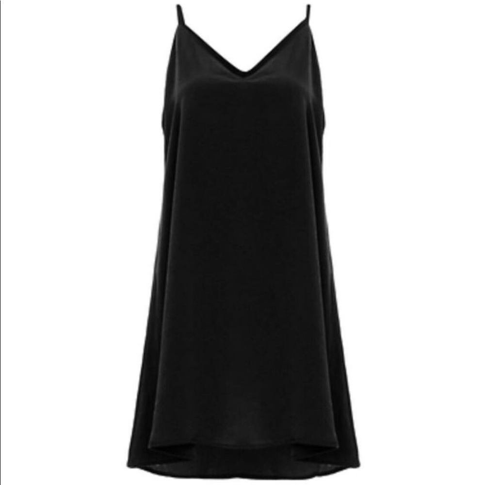 LITTLE BLACK DRESS | Satin Slip Mini Dress | S | LBD | DailyLook